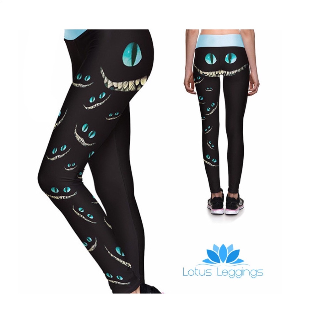 Lotus Leggings “We’re All Mad Here” NWOT